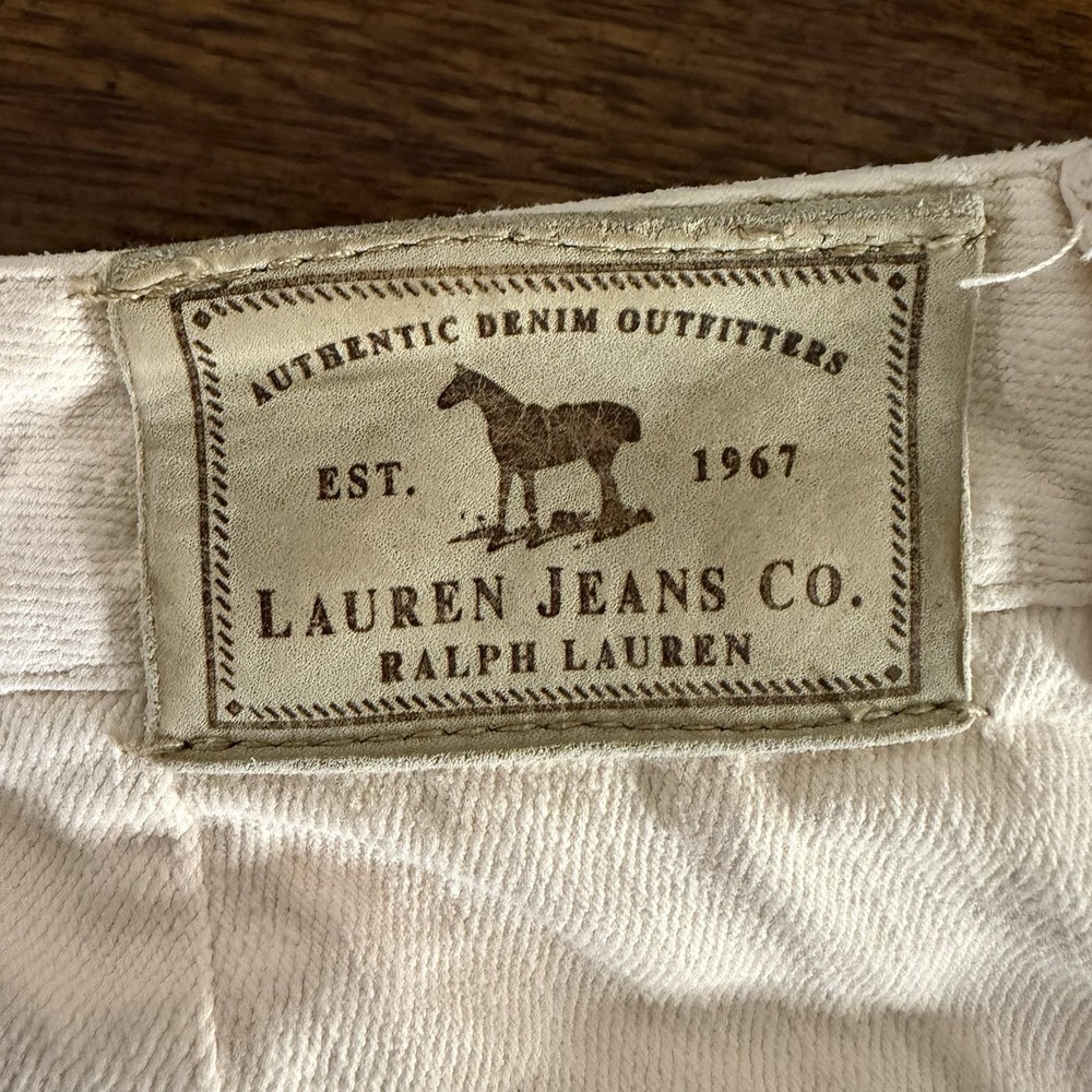 Lauren Ralph Lauren Mid-rise Straight-leg Jeans Light Pink Women's Size 12 - Picture 4 of 6